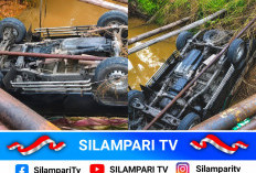 Kecelakaan Tunggal di Jembatan Sungai Taun Musi Rawas, Pikap Terjun ke Sungai Diduga Sopir Mengantuk