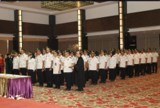 Kalapas Narkotika Muara Beliti Ikuti Prosesi Pengambilan Sumpah Jabatan Manajerial di Kanwil Ditjenpas Sumsel