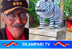 Patung Macan Putih Lucu di Kediri Viral, Seniman Cak Suwari: Sengaja Dibuat Ramah dan Tidak Menakutkan