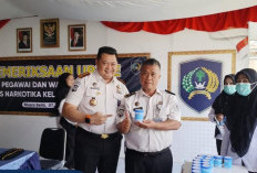 Komitmen Zero Narkoba, Lapas Narkotika Kelas IIA Muara Beliti Laksanakan Tes Urine bagi Pegawai dan Tamping