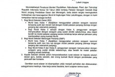 Disdikbud Lubuk Linggau Terbitkan Edaran Penyesuaian Seragam Sekolah Tahun Ajaran 2026