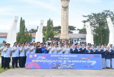 Lanud SMH Gelar Ziarah Rombongan Peringati HUT ke-80 TNI Angkatan Udara
