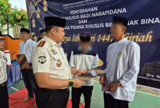 Idul Fitri Penuh Harapan, Warga Binaan Lapas Narkotika Muara Beliti Terima Remisi Khusus