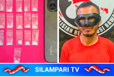 Terbongkar! Pria Bertopeng Simpan Belasan Paket Sabu di Rumah di Musi Rawas