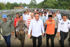 Wagub Sumsel Pastikan Pembangunan Kembali Jembatan Sungai Menang Dimulai Tahun 2027