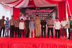 PLN ULP Pendopo Hadiri Peresmian Gapura Baru Koramil dan Pemberian Umroh Gratis untuk Personel Koramil 