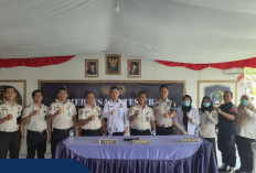 Jelang Hari Bhakti Pemasyarakatan, Lapas Narkotika Muara Beliti Tes Urine Pegawai dan Warga Binaan