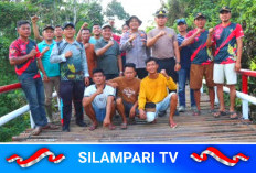 Polres Musi Rawas Bergerak, Jembatan Rusak di Pulau Panggung Diperbaiki