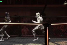 China Gelar Pertarungan Robot Humanoid Pertama di Dunia, Bak Duel UFC di Dalam Arena
