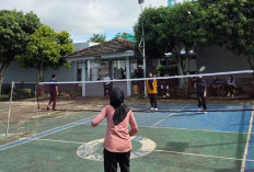 Jaga Kesehatan dan Kekompakan, Pegawai dan Peserta Magang Lapas Narkotika Muara Beliti Olahraga Pagi