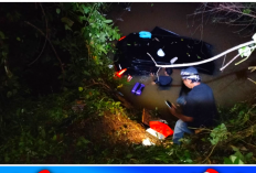 Insiden di BTS Ulu Cecar, Mobil Xpander Masuk Sungai Tanpa Korban Jiwa