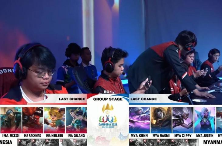 Hasil Akhir Match Timnas Indonesia vs Myanmar, Mobile Legends Bang Bang Man SEA GAMES 2023