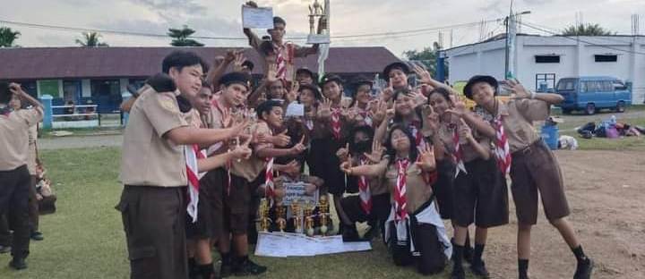 SMP Xaverius Lubuklinggau Juara Umum Ar Risalah Scout Competition 2023