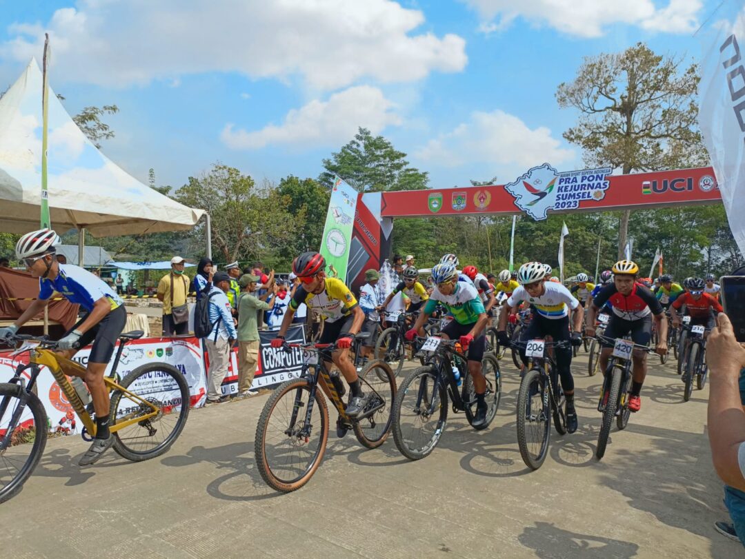 Pra PON Kejurnas Balap Sepeda Sumsel 2023 MTB XCR BK PON Bali (Putri) dan Jawa Timur (Putra) Meraih Peringkat 