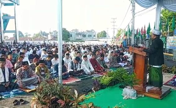 Ribuan Jamaah Muhammadiyah Salat Idul Fitri di Halaman TOM Lubuklinggau