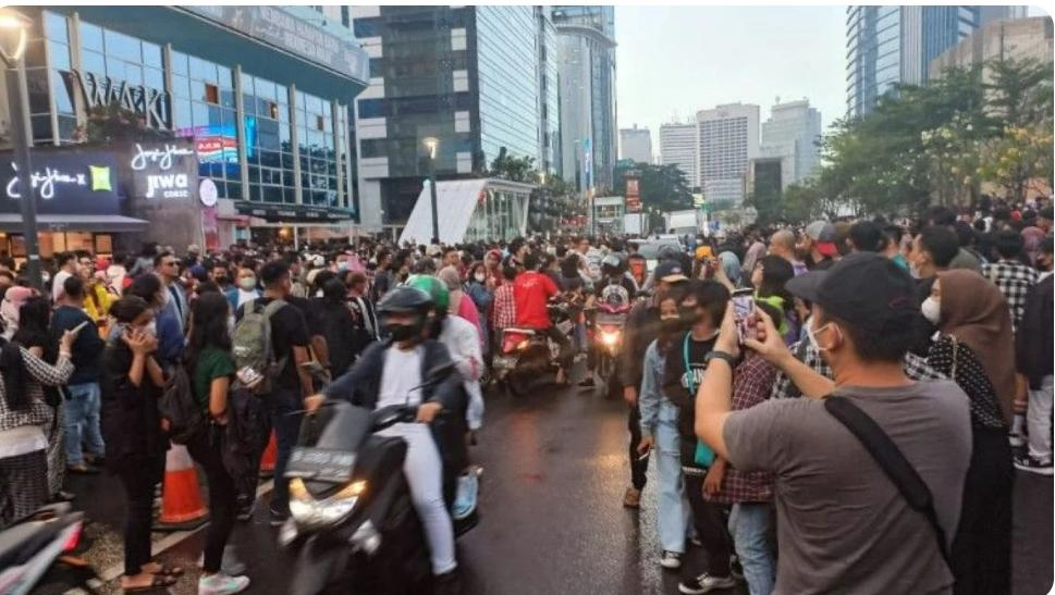 Pembubaran Citayam Fashion Week di Zebra Cross Sudirman Disorot